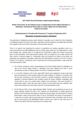 Repression of peaceful protests in Uzbekistan