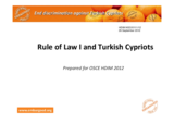Rule of Law and Turkish Cypriots