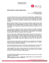 ERRC- State Response to Violence