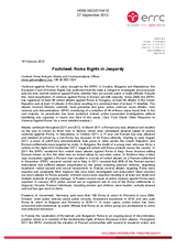 Factsheet: Roma Rights in Jeopardy