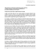 Freedom of movement of the occupied territories of Georgia