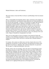 The Freedom of Movement for Serbian and non-Albanian Communities in Kosovo and Metohija