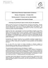 Protecting and promoting the rights of women and girls with disabilities