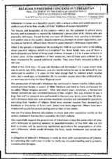 Religious Freedom Concerns in Uzbekistan