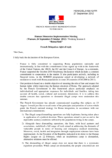 Right of reply from France