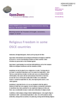 Religious Freedom in some OSCE countries