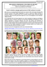 Religious Freedom Concerns in Russia