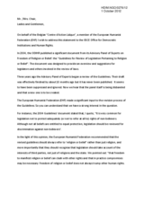 Revision of the Guidelines for Review of Legislation Pertaining to Religion or Belief