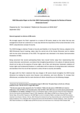 NGO Discussion Paper on the Irish OSCE Chairmanship&rsquo;s Proposals for Review of Human Dimension Events