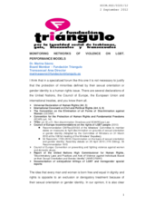 Monitoring Networks of Violence on LGBT Performance Models