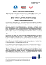 Violations of freedom of religion in Kazakhstan