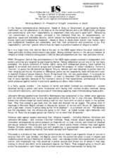 Working Session 10 &ndash; Freedom of thought, conscience, or belief