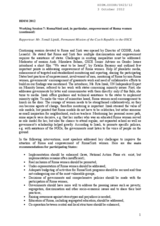 Rapporteurs' Report for Working Session 7: Roma/Sinti and, in particular, empowerment of Roma women (continued)