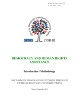 ODIHR EXB Assistance Package Introduction Methodology 2012