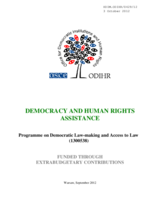 ODIHR EXB Democratic Law-Making 1300538 2012