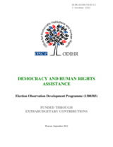 ODIHR EXB Election Observation Development 1300383 2012
