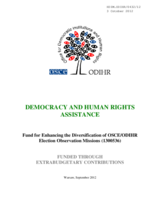 ODIHR EXB EOM Diversification Fund 1300536 2012