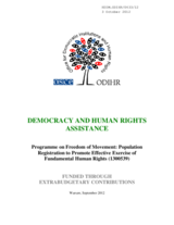 ODIHR EXB Freedom Movement Population Registration 1300539 2012