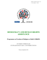 ODIHR EXB Freedom Religion Belief 1300439 2012