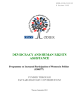 ODIHR EXB Participation Women in Politics 1300577 2012