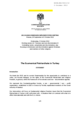 The Ecumenical Patriarchate in Turkey