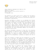 Reply delivered during working session 4