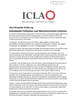 2012 Brussels Declaration