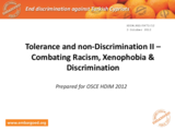 OSCE- Racism and Xenophobia in Cyprus