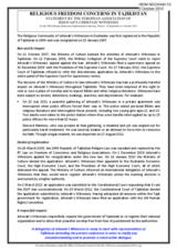 Religious Freedom Concerns in Tajikistan
