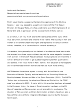 Speech of introducer, Ms. Monika Simunkova