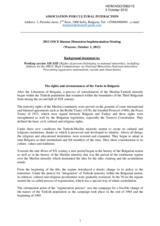 The rights and circumstances of the Turks in Bulgaria