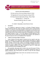 The Status and Issues of the Greek-Orthodox Minority in Turkey