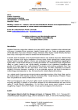 Combating intolerance and discrimination against Western Thrace Muslim Turkish Minority- Examples of Hate Crimes