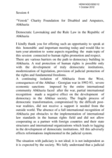 Democratic Lawmaking and the State of Rule Law in the Republic of Abkhazia