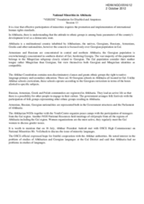 National Minorities in Abkhazia