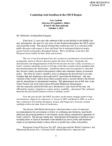 Combating Anti-Semitism in the OSCE Region