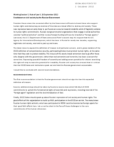 Crackdown on civil society by the Russian Government