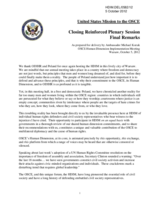 Final Remarks from the United States