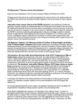 Report by Anna Koikkalainen, First Secretary, Permanent Mission of Finland to the OSCE