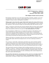 Religious freedoms must be protected