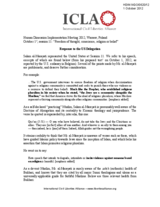 Response to the US Delegation