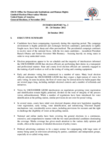 United States, General Elections, 6 November 2012: Interim Report 2