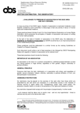 Session 1, Written Contribution by the Observatory for the Protection of Human Rights Defenders-FIDH-OMCT