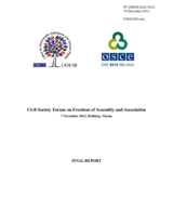 OSCE Civil Society Forum, 7 November 2012, Final Report