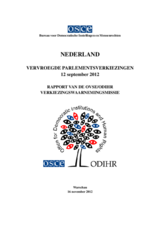 Netherlands, Early Parliamentary Elections, 12 September 2012: Final Report (nl)