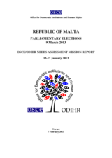Malta, Parliamentary Elections, 9 March 2013: Needs Assessment Report