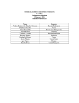 Canada, Parliamentary Elections, 23 January 2006: Members of the Mission Team