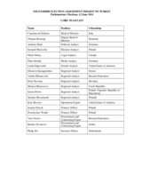 Turkey, Parliamentary Elections, 12 June 2011: Members of the Assessment Team