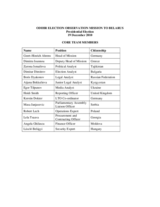 Belarus, Presidential Election, 19 December 2010: Core Team