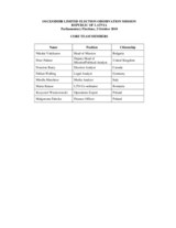 Latvia, Parliamentary Elections, 2 October 2010: Core Team